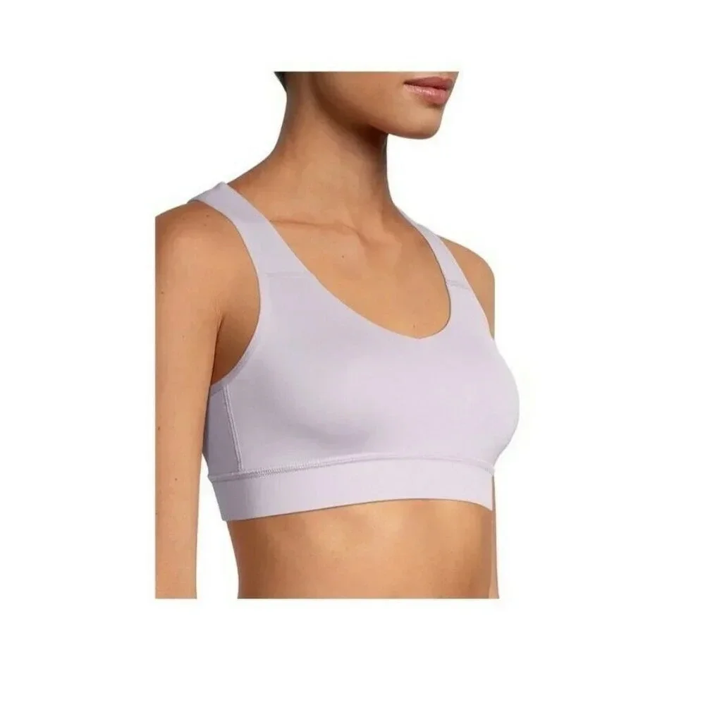 NWT AVIA Women's Small Purple Strappy Medium Support Sports Bra
